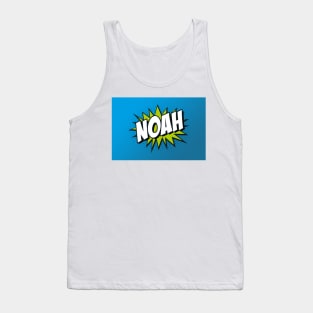Personalised 'Noah' Kapow Wow Cartoon Comic Style Design Tank Top